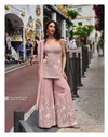 Zariya By Sayuri Mul Silk Embroiderey Work Kurti With Sharara Dupatta